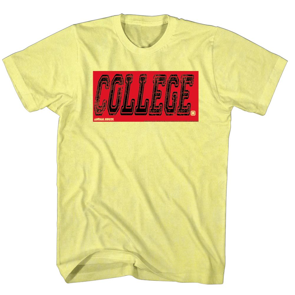 Animal House-College Oby-Yellow Adult S/S Tshirt