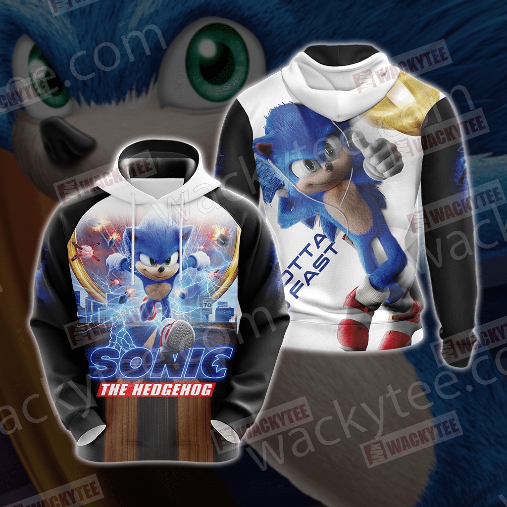 Sonic The Hedgehog (2020) Unisex 3D Zip Up Hoodie All Over Print