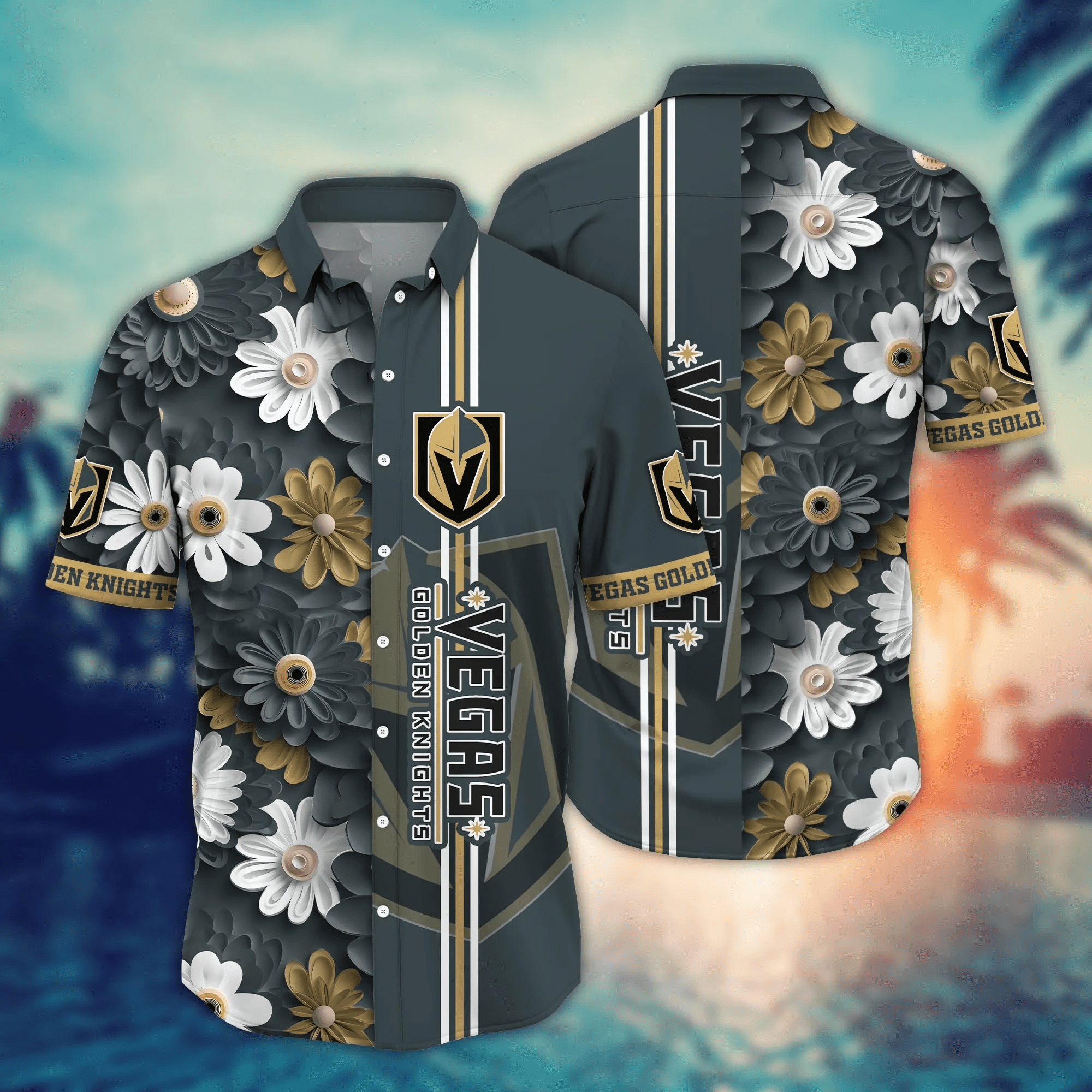 Vegas Golden Knights Nhl Hawaiian Shirt Break Aloha Shirt