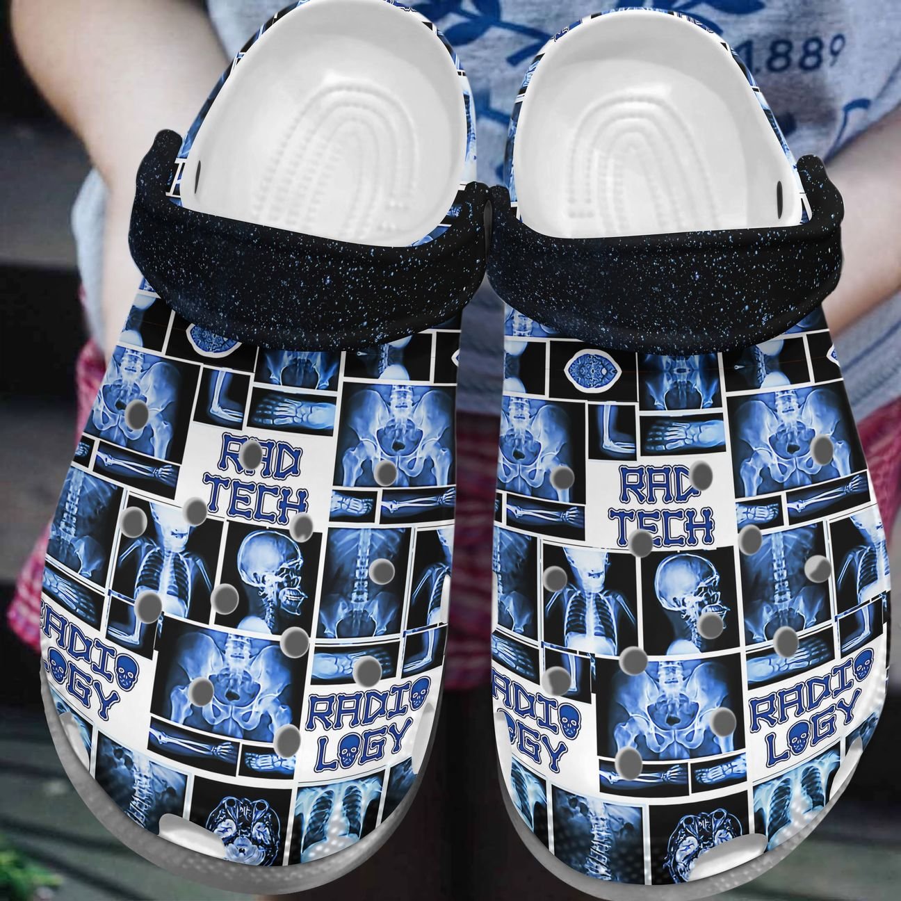 Personalize Clog, Custom Name, Text, Fashion Style For Women, Men, Kid, Print 3D Rad Tech 546