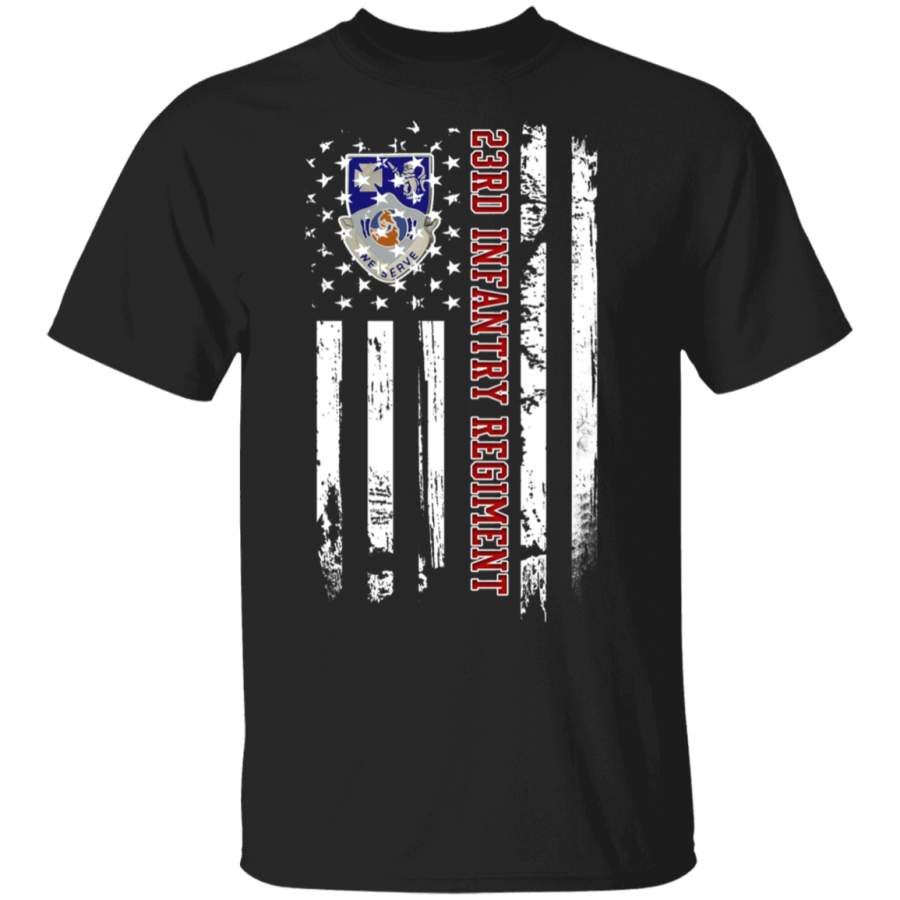 23rd Infantry Regiment Veteran American Flag Father’s Day Veteran’s Day Tshirt