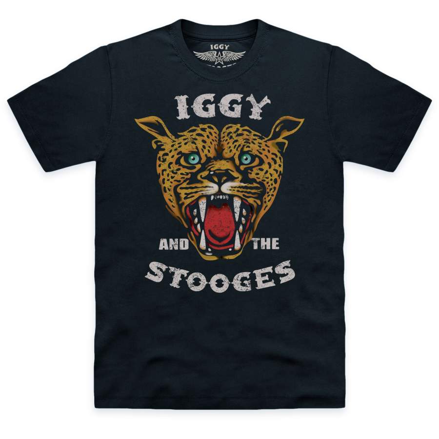 Official Iggy Pop T Shirt – Iggy Leopard Print