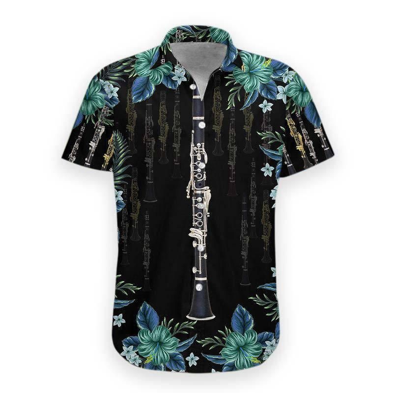 Clarinet Aloha Hawaii Shirt Colorful Short Sleeve Summer Beach Casual For Men And Women Ha11623