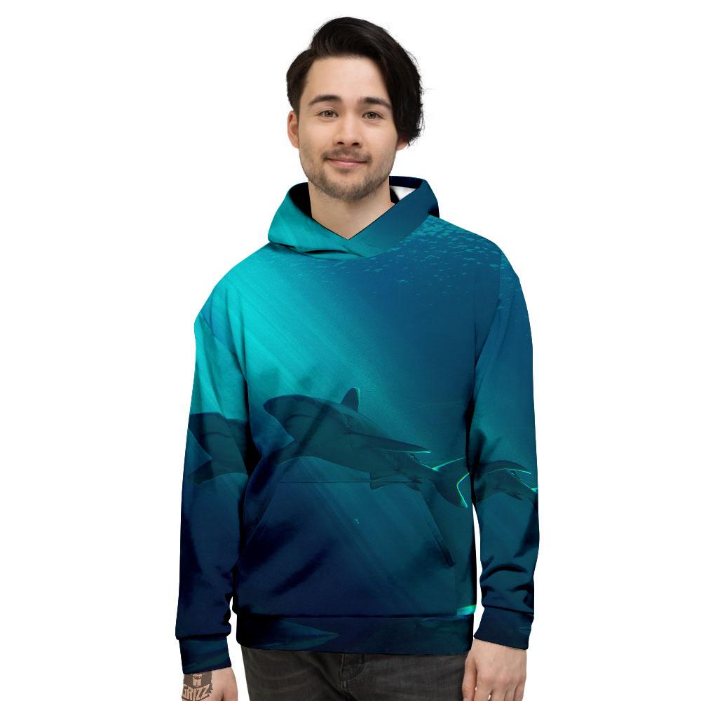 Underwear Shark Print Men’S Hoodie