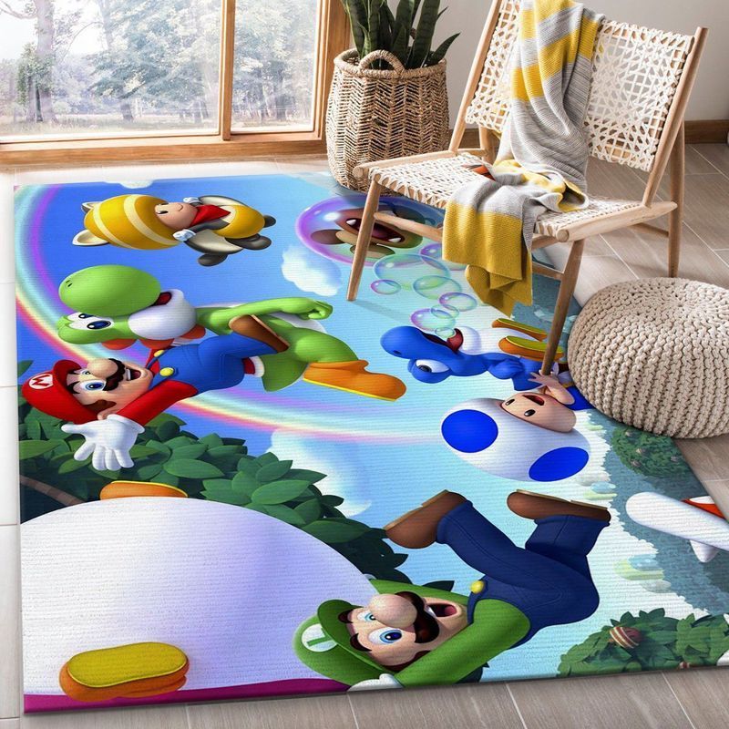 Super Mario 85 Area Rug Living Room And Bed Room Rug Gift Us Decor