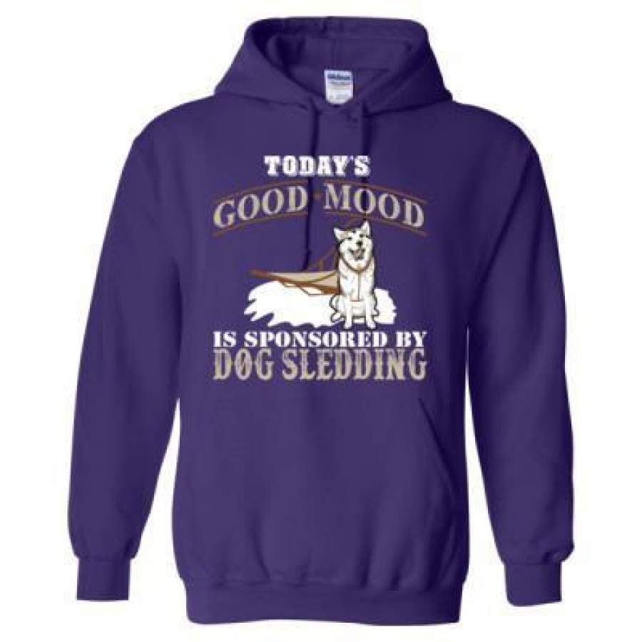 AGR Todays Good Mood Is Sponsored By Dog Sledding – Heavy Blend™ Hooded Sweatshirt