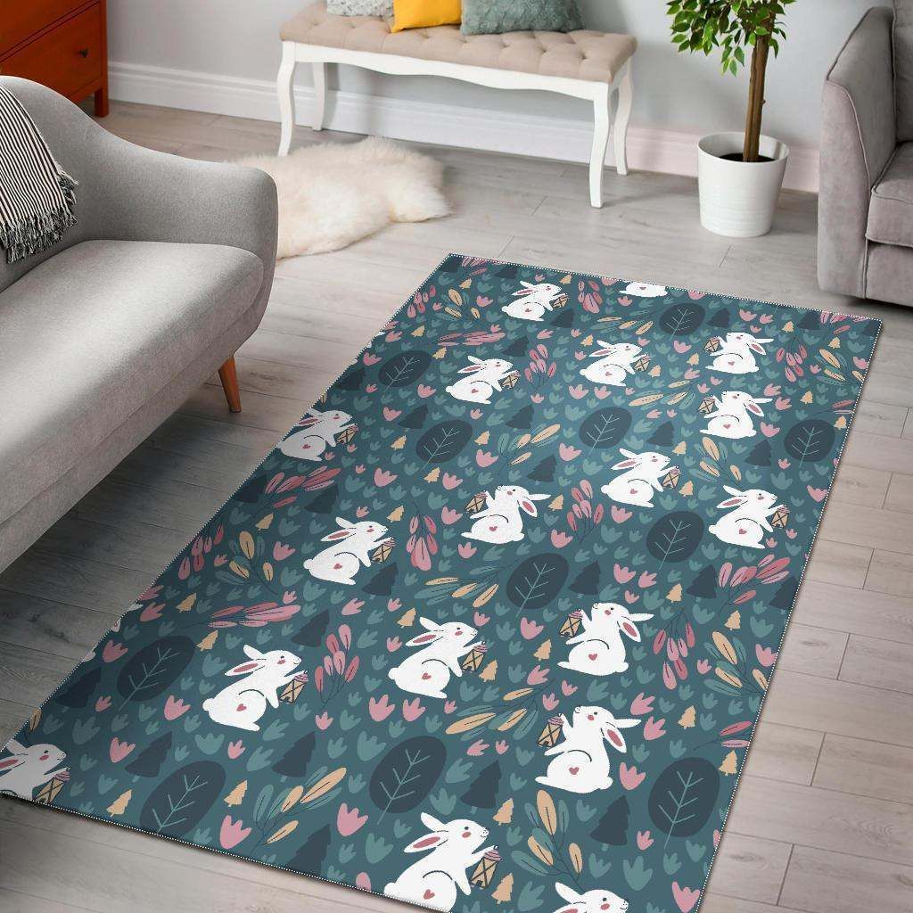 Cute rabbit pattern Rug