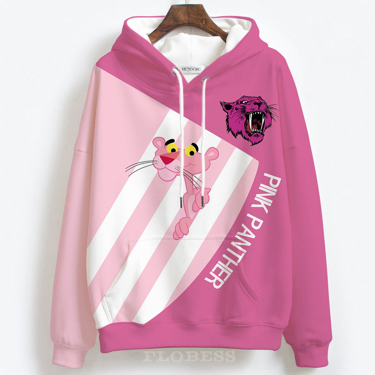 2022 Cute Cartoon Pink Hoodies Panther 3D Print Hoodies Hooded Sweatshirt Women Pullovers Hoodies Drop Ship alx