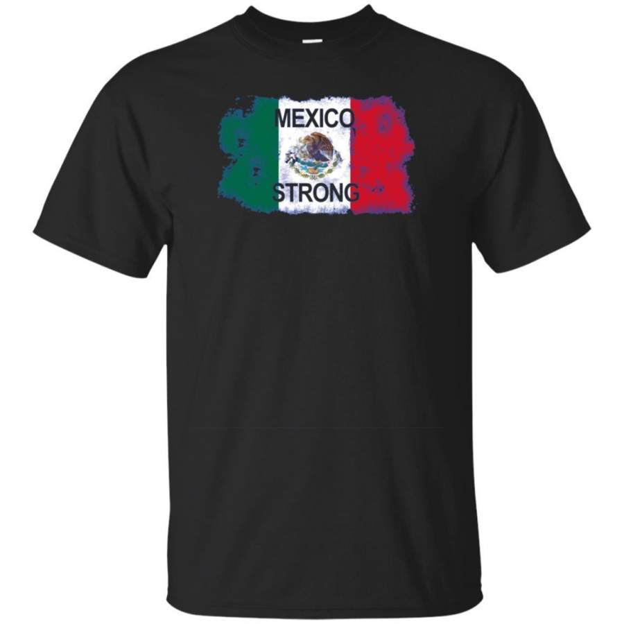 AGR Strong Mexico T-shirt Cool Support Mexican Gift Top Tee