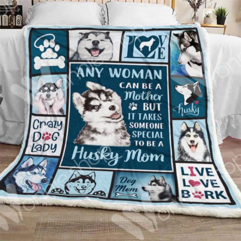 Siberian Husky Dog Sherpa Blanket OCT3101 90O47