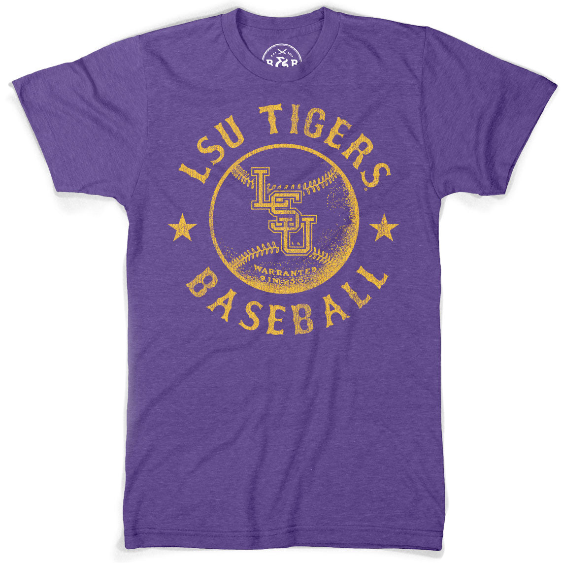 B&B Dry Goods LSU Tigers Baseball Warranted Tri-Bend T-Shirt – Purple