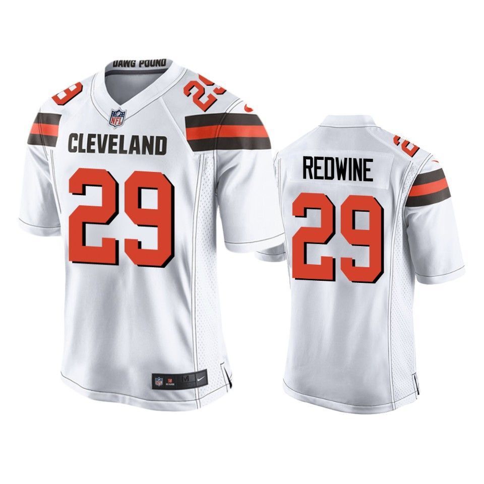 Cleveland Browns Sheldrick Redwine 2019 NFL Draft White Game Jersey