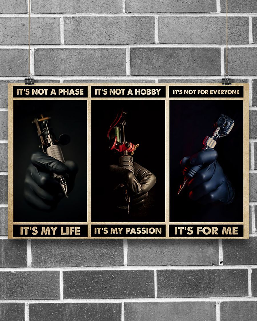 Tattoos For Me Horizontal Canvas And Poster | Wall Decor Visual Art