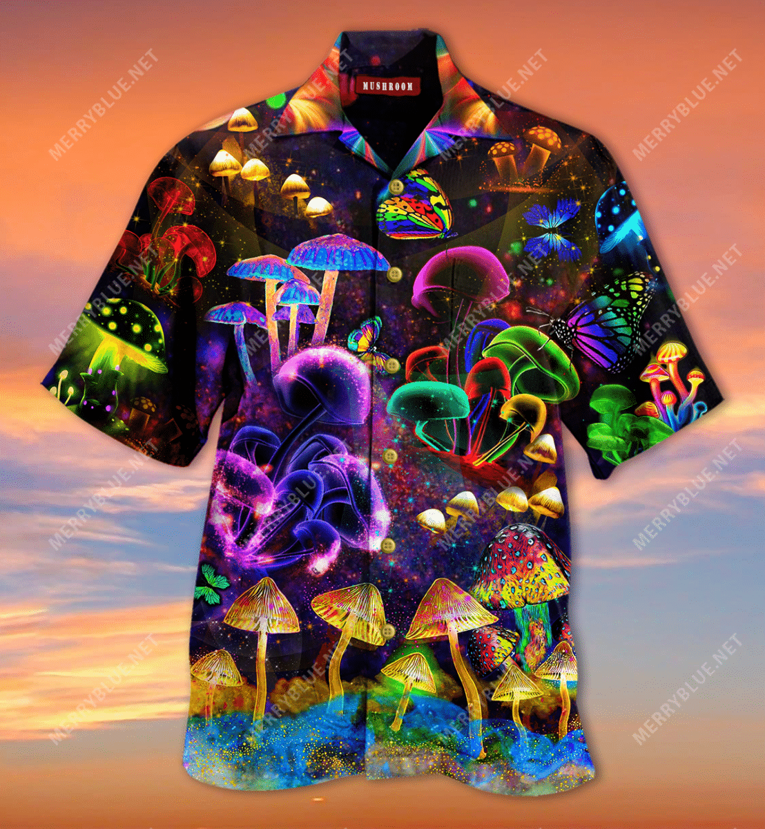 All Mushrooms Are Edible. Some Only Once Unisex Hawaiian Shirt