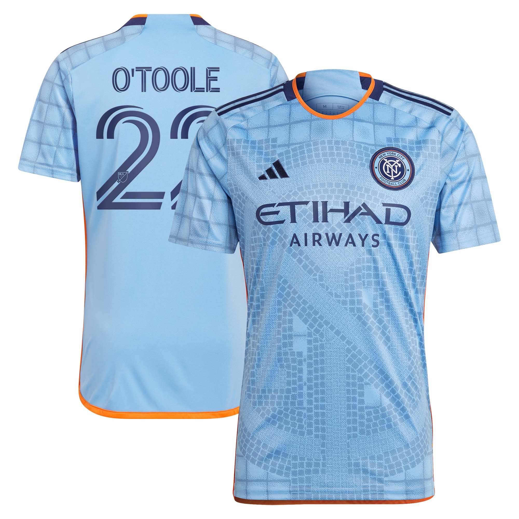 Kevin O'Toole New York City FC 2024 The Interboro Kit Replica Player Jersey  Light Blue