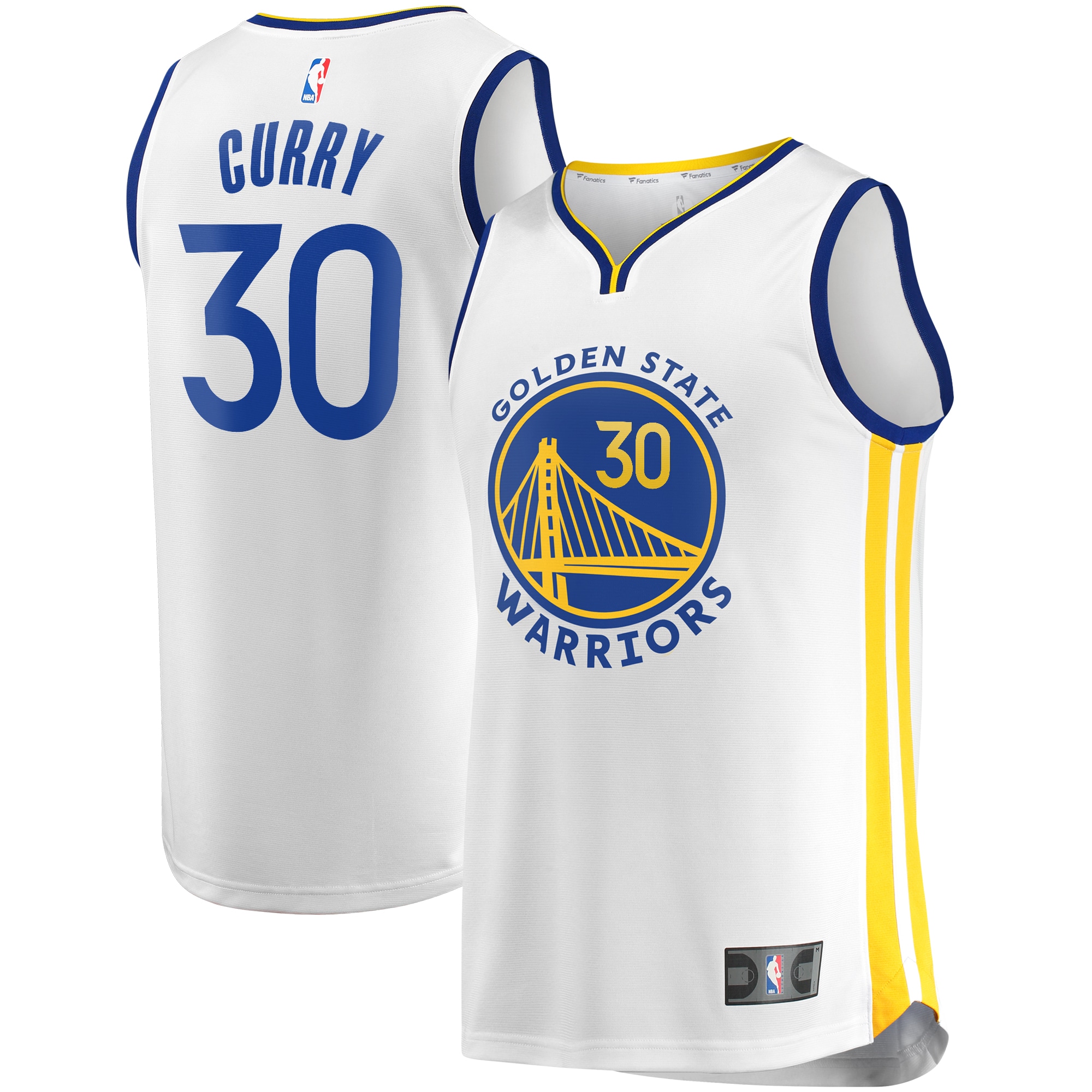 Stephen Curry Golden State Warriors Fast Break Player Jersey – White – Association Edition