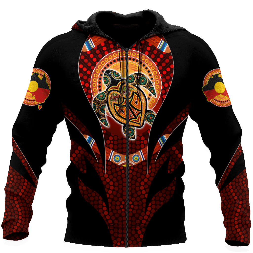 Aboriginal Totem Turtle In My Heart 3D Printed Shirts Tmarc Tee