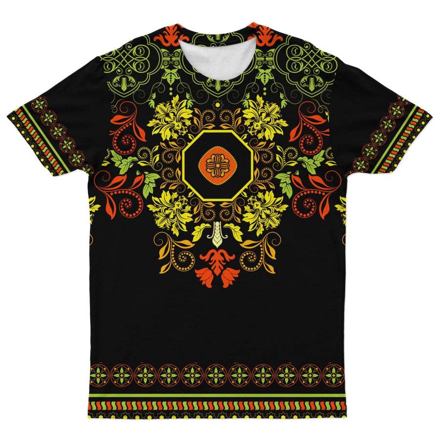 Floral Pattern RYG T-shirt