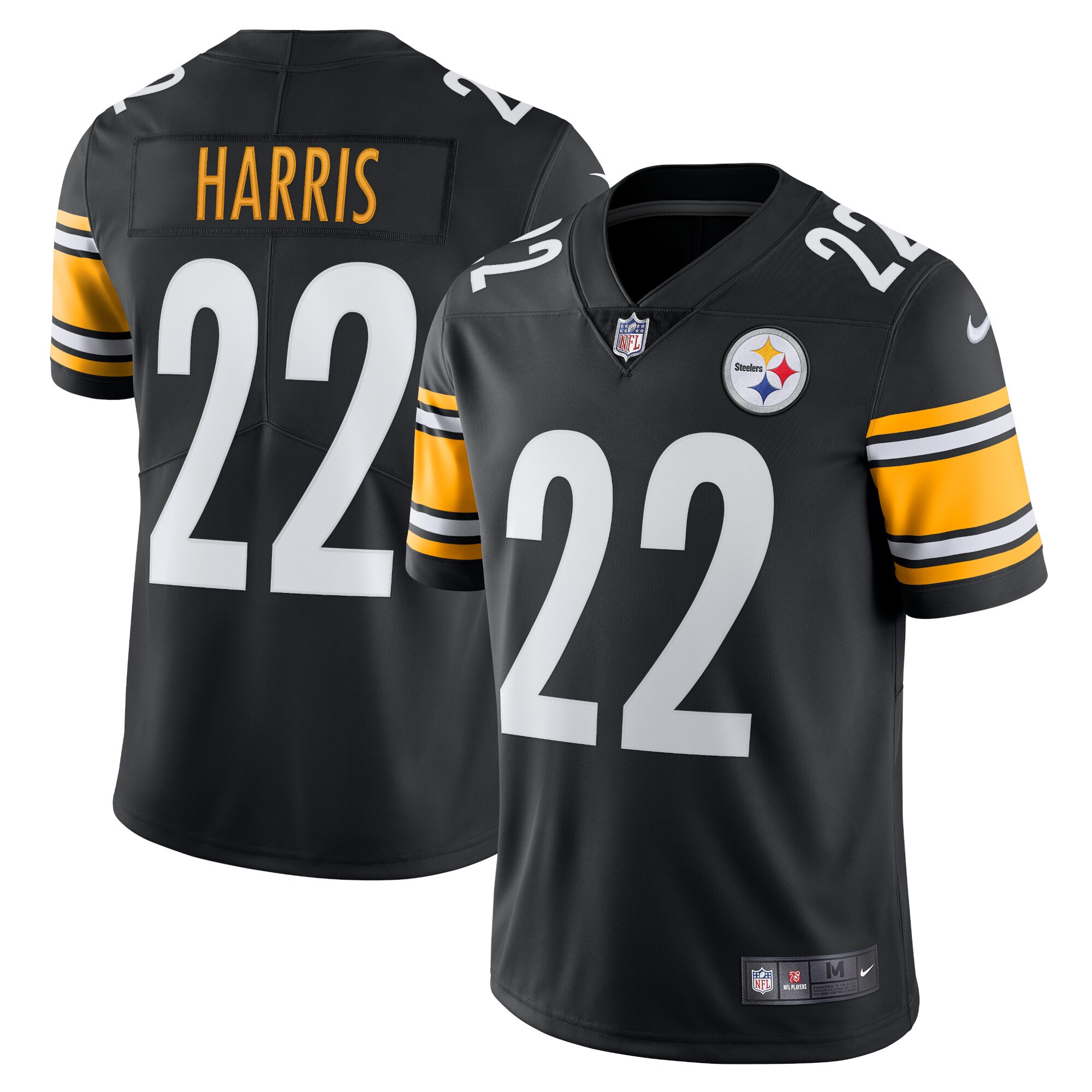 Men’s Pittsburgh Steelers Najee Harris Black Vapor Limited Jersey