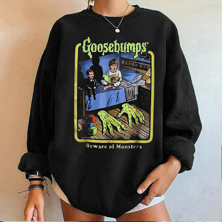 Goosebumps Sweatshirt 2D Crewneck Sweatshirt All Over Print Sweatshirt For Women Sweatshirt For Men Sws3787