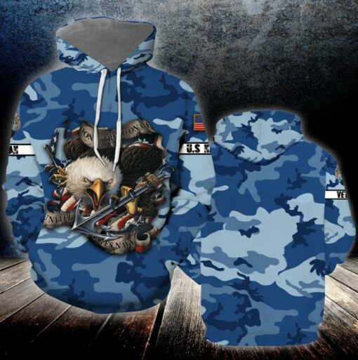 Eagle Us Navy Veteran 3D All Over Print Shirts For Men & Women, Happy Veteran Memorial 3D Shirts, Veteran Day