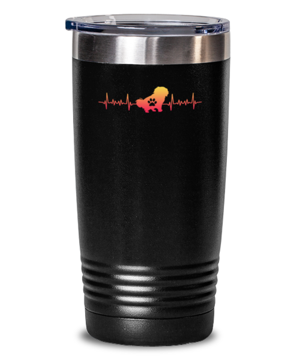 20 Oz Tumbler Stainless Steel Insulatedfunny Heartbeat Fur Dog Animal