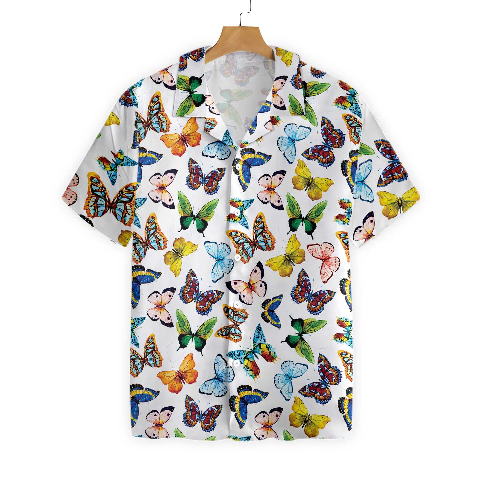 Watercolor Butterflies Hawaii Shirt Ha49576