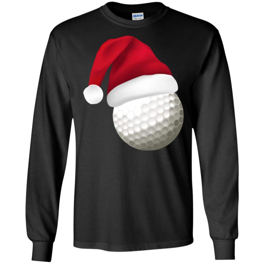 Golf Santa Hat – Christmas Gift LS/Hoodie/Sweatshirt