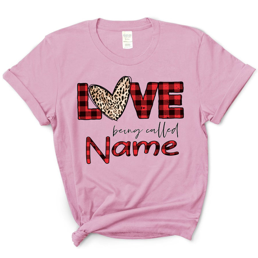 Love Being Called Nana – Leopard Heart | T-Shirt