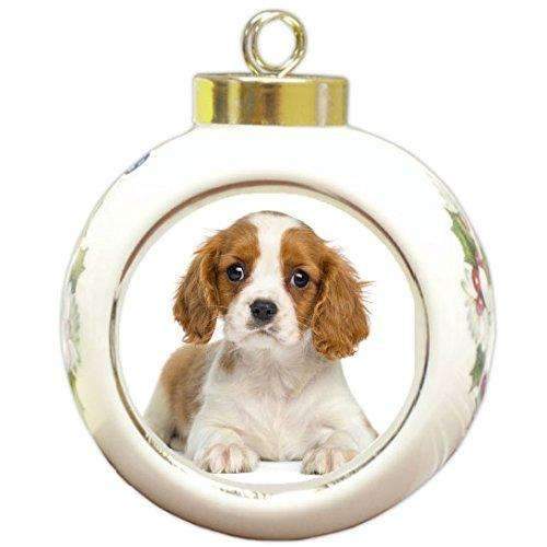 Cavalier King Charles Puppy Christmas Holiday Ornament