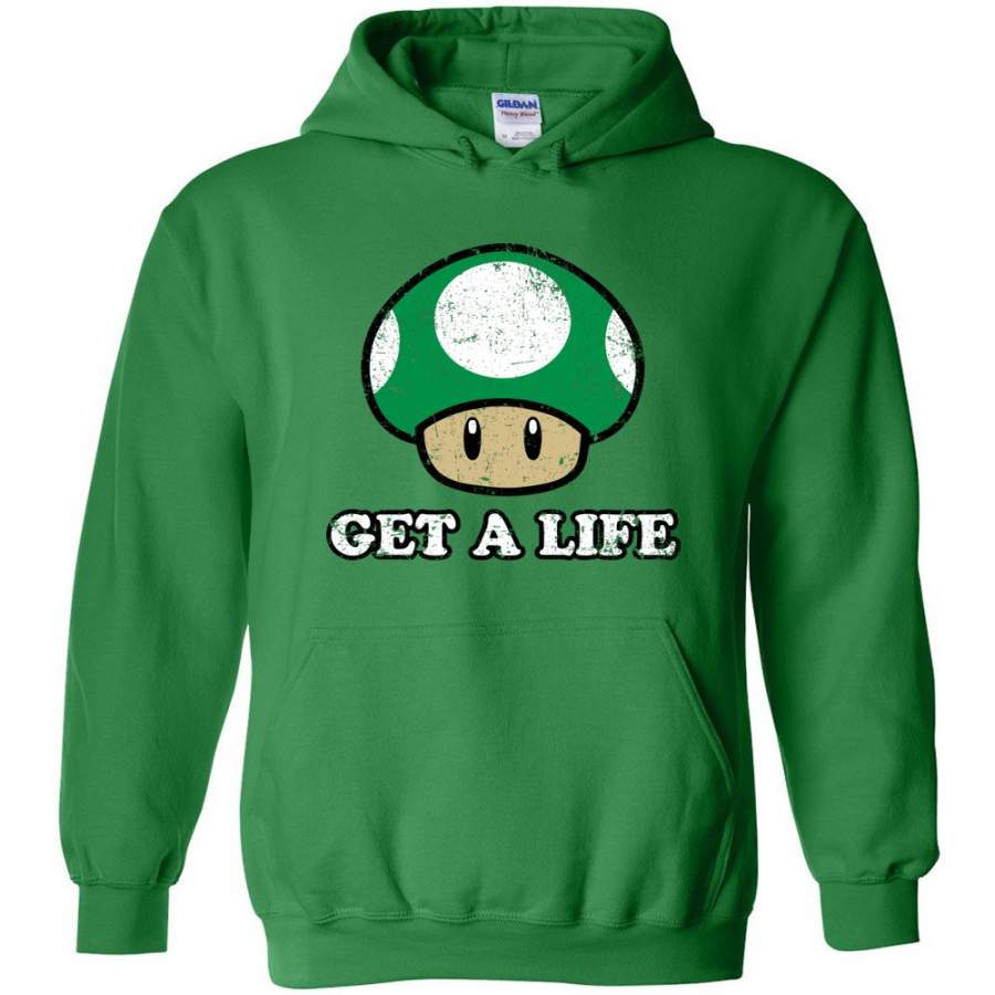 1up Green Mushroom – Hoodie – Get A Life