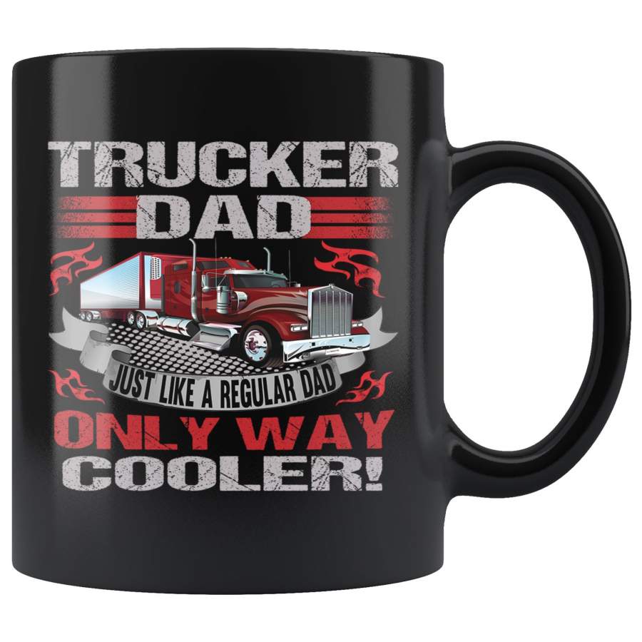 Trucker Dad Trucker Coffee Mugs