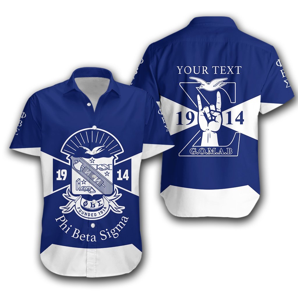 (Custom Personalised) Phi Beta Sigma Hawaiian Shirt Sport Style Lt16