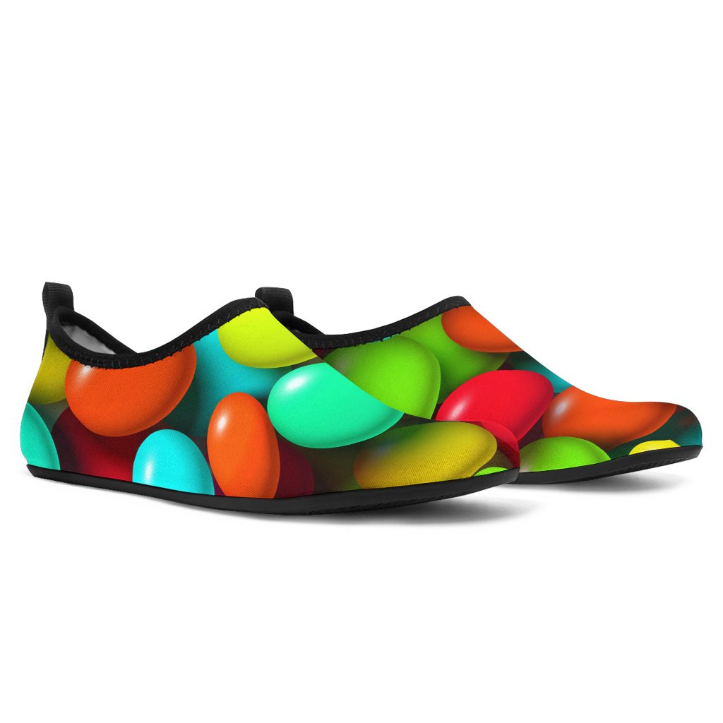 Candy Pattern Print Design Ca03 Aqua Water Shoes