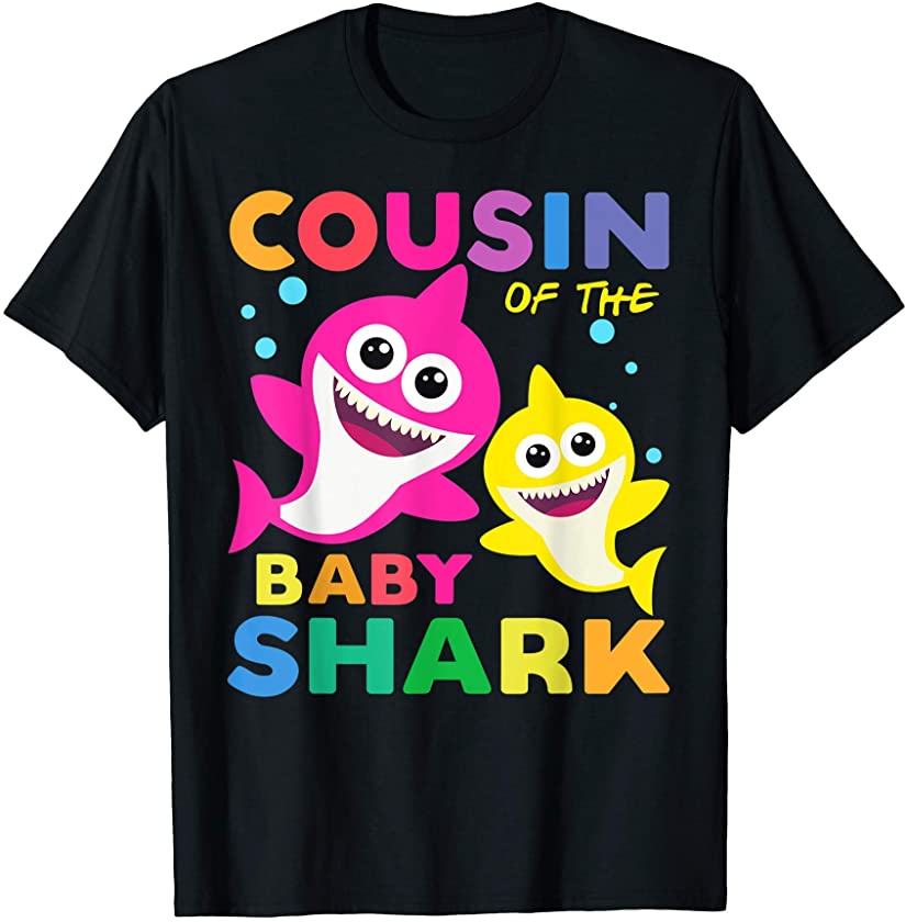 Cousin Of The Baby Shark Birthday Shirt Bday Cousin Shark T-Shirt