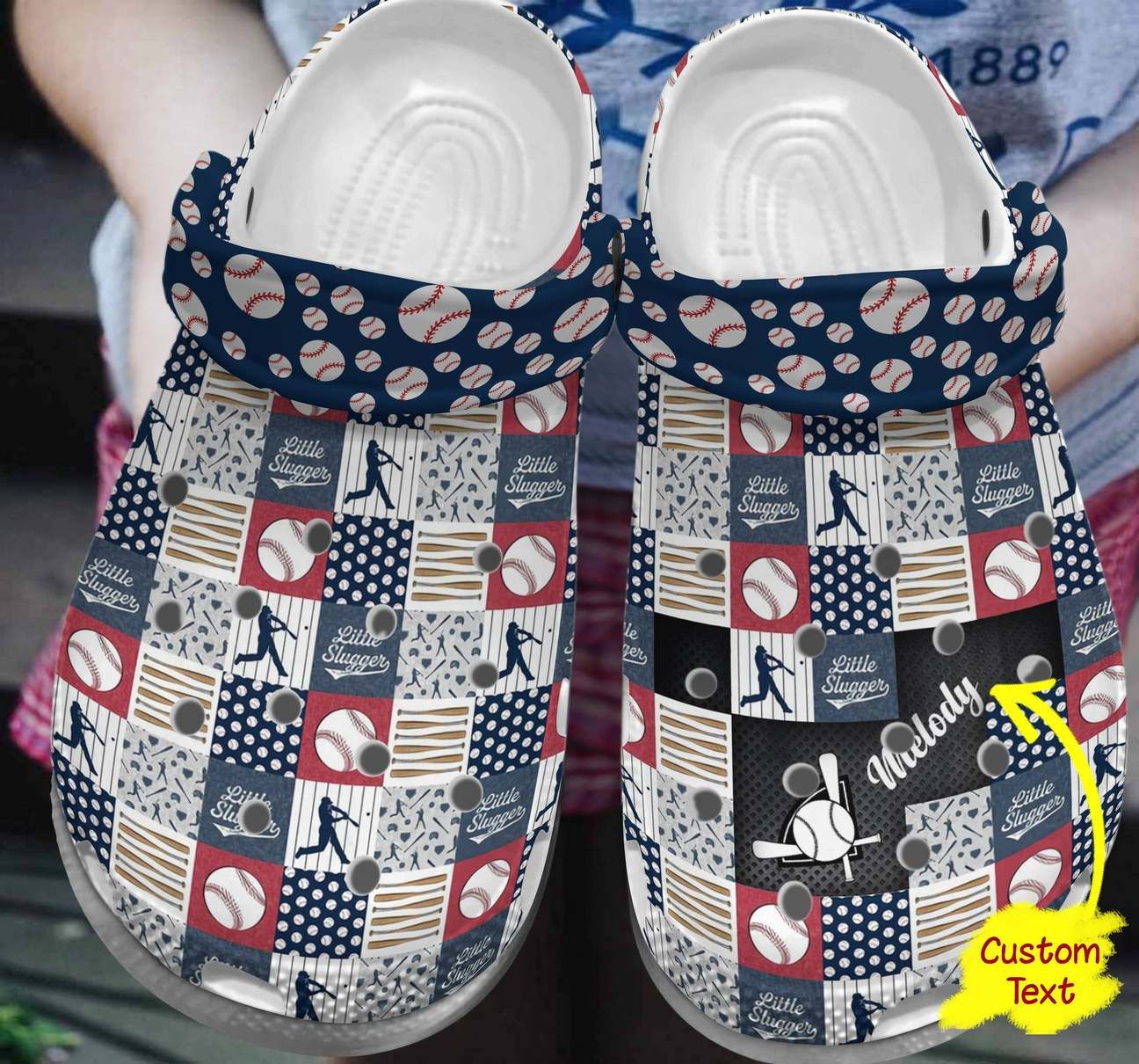 Baseball Personalized Clog Custom Crocss Comfortablefashion Style Comfortable For Women Men Kid Print 3D Little Slugger