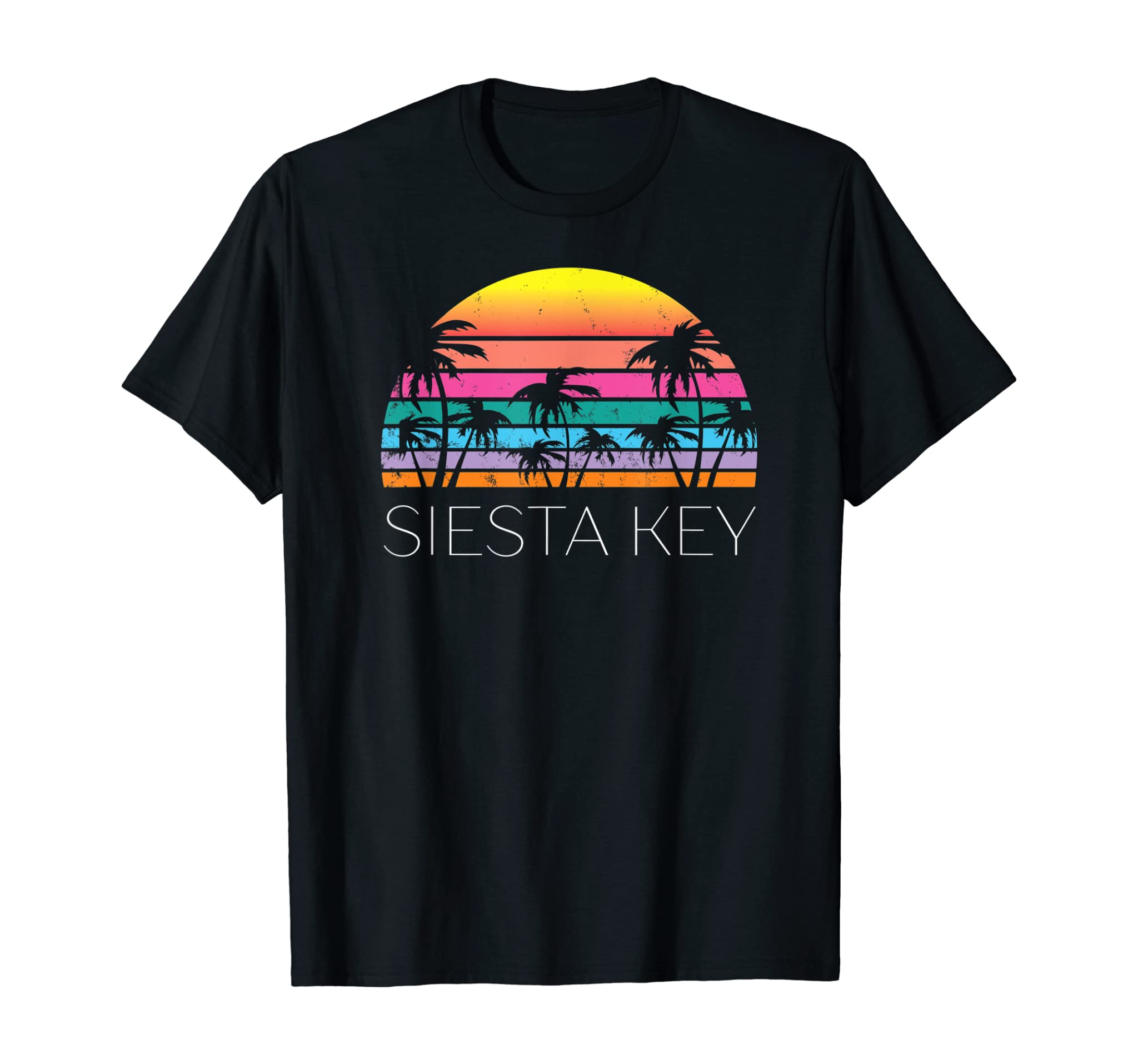 Siesta Key Florida Retro Beach Vacation Souvenir Summer West T-Shirt