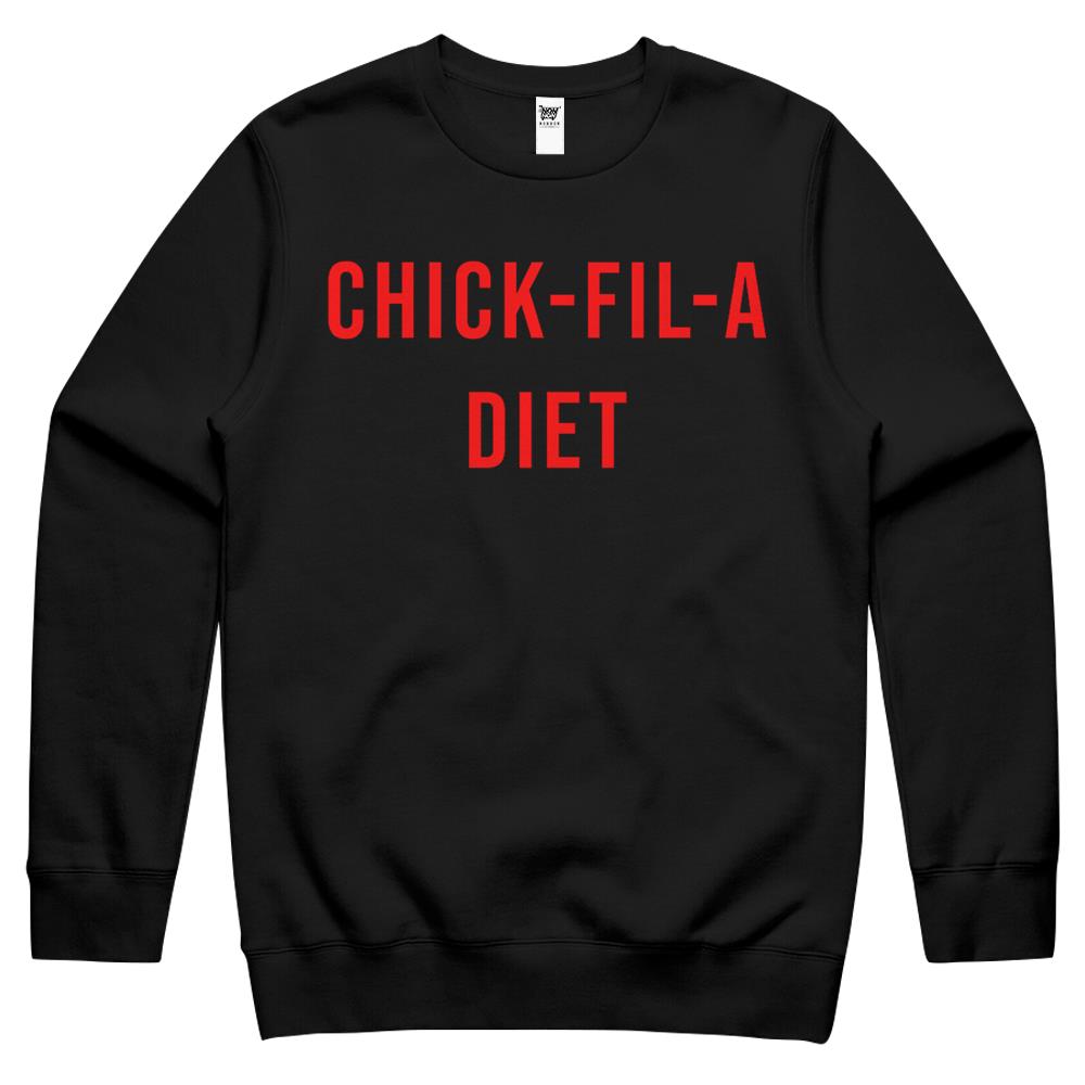 Chick-Fil-A Diet, Chick Fil A, Chicken, Crewneck Sweatshirt