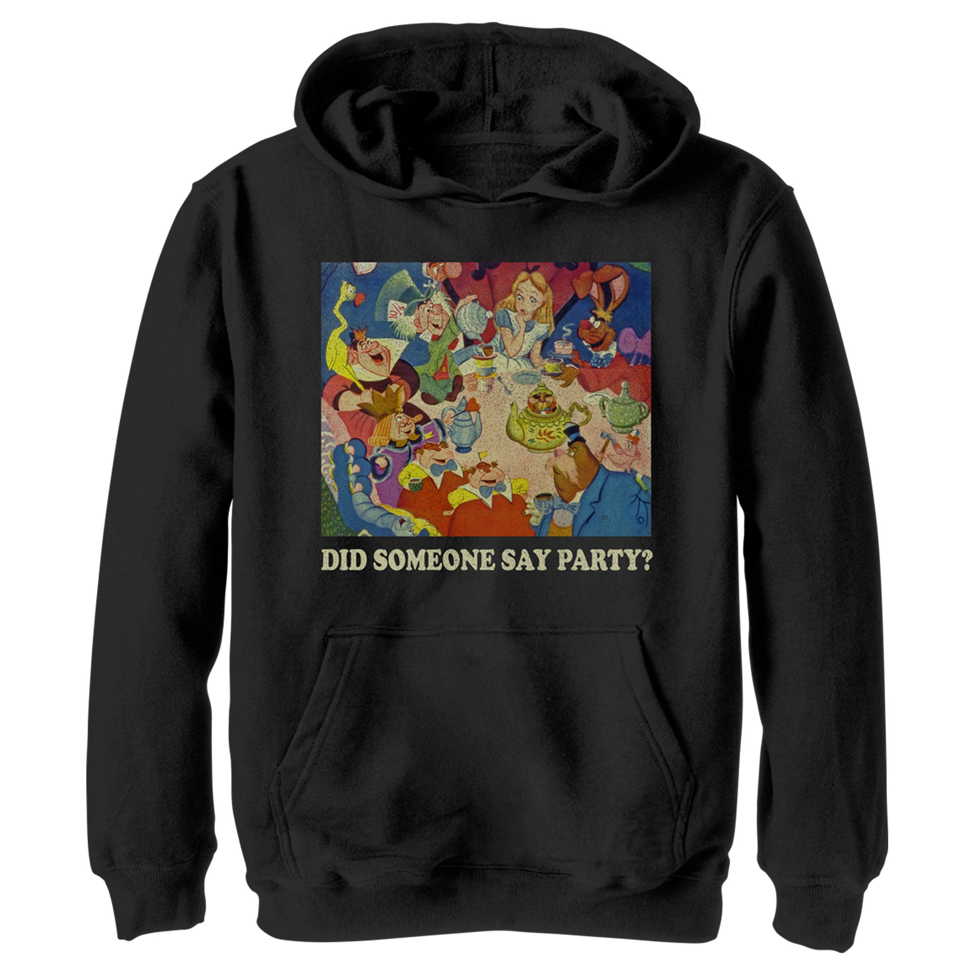 Boy’S Alice In Wonderland Did Someone Say Party Pull Over Hoodie