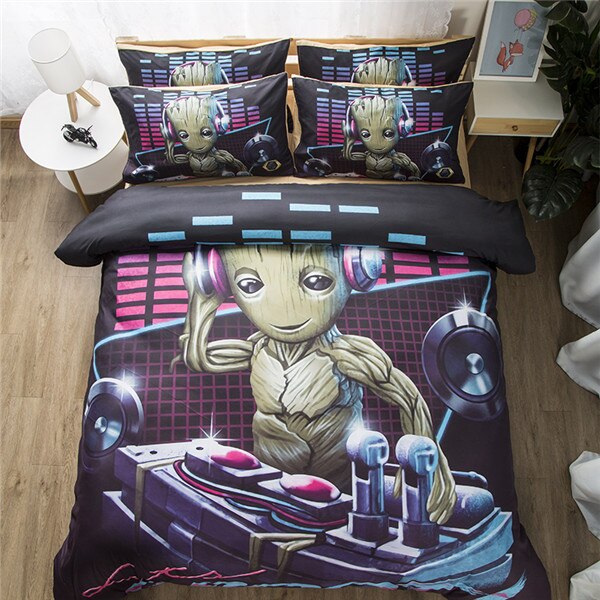 3D Printing Science Fiction Tiger Bedding Sets Duvet Cover Pillowcase Bedroom Bedclothes