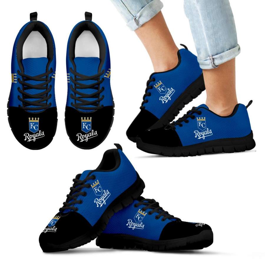 Two Colors Aparted Kansas City Royals Sneakers