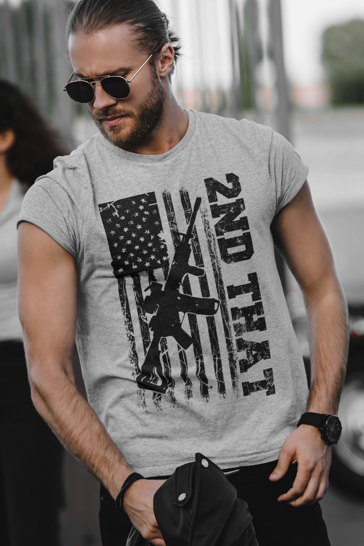 Mens Pro Gun T-shirt 2nd That American Flag Patriotic AR-15 T-shirt 2nd Amendment Pro Gun Shirts Dad Shirt Grandpa Shirt Gift