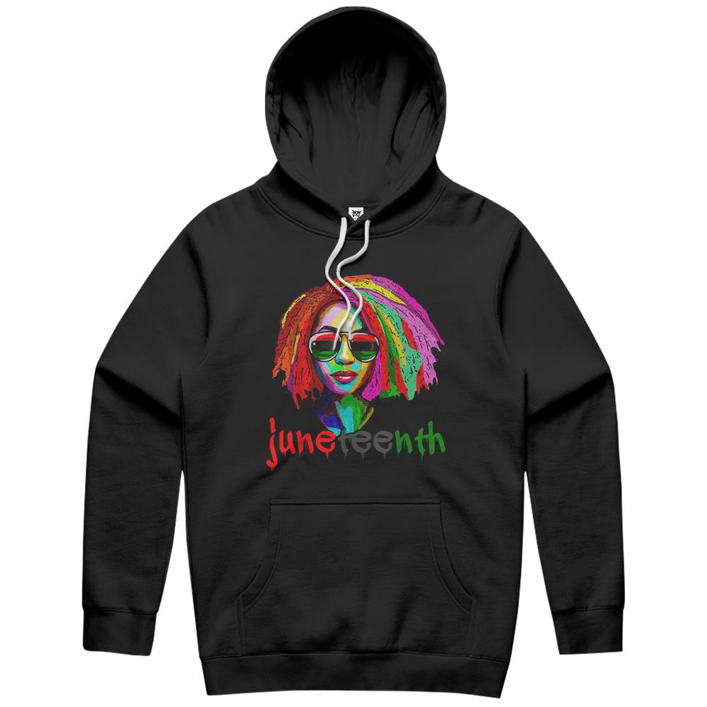 Juneteenth Shirt, Juneteenth Hoodie, Juneteenth Tee Shirts, Black Queen Afro Unapologetically Dope – Melanin Girl Art Hoodie