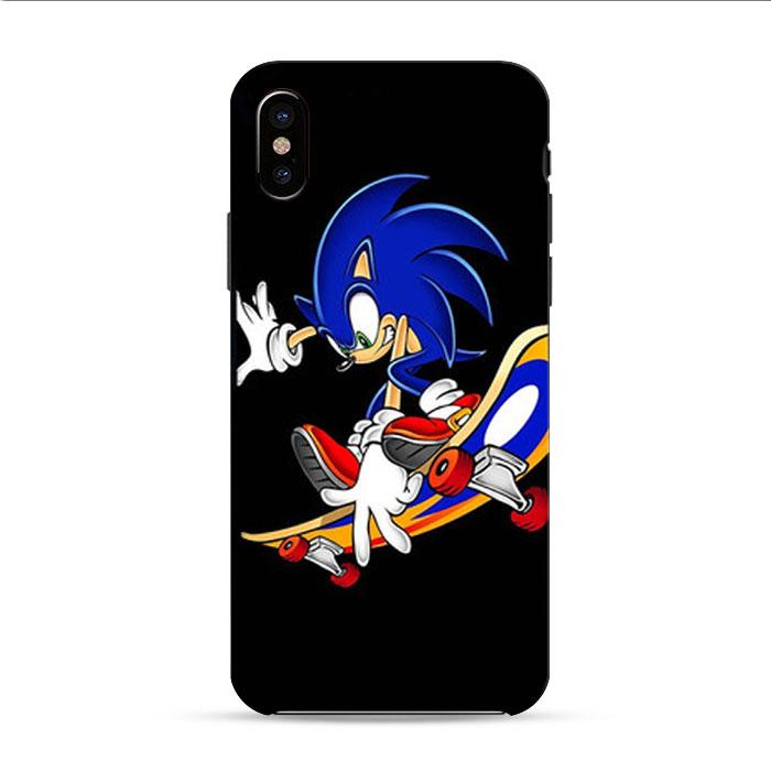 Sonic The Hedgehog Skateboard iPhone XS 3D Case