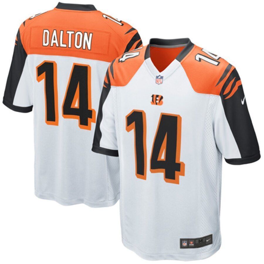 Andy Dalton Cincinnati Bengals Game White 3D Jersey