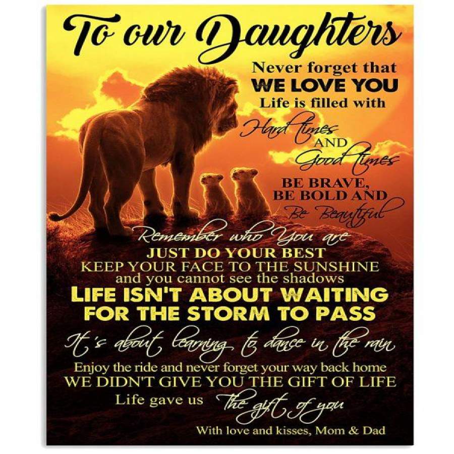 MOM AND DAD TO MY DAUGHTERS Vertical Poster