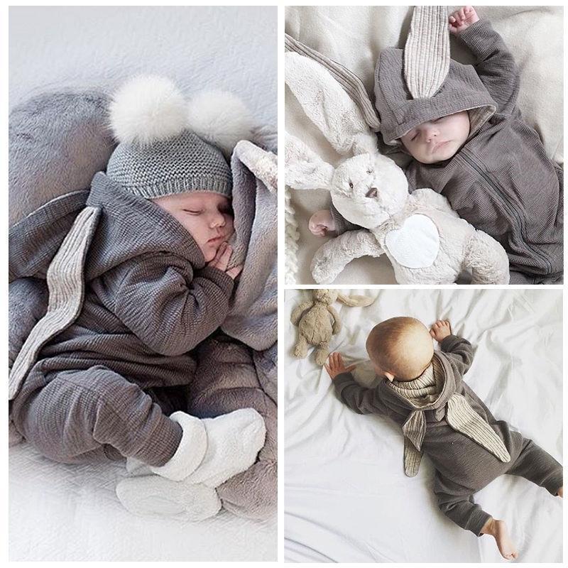 Cute 3D Bunny Jumpsuit For Infant