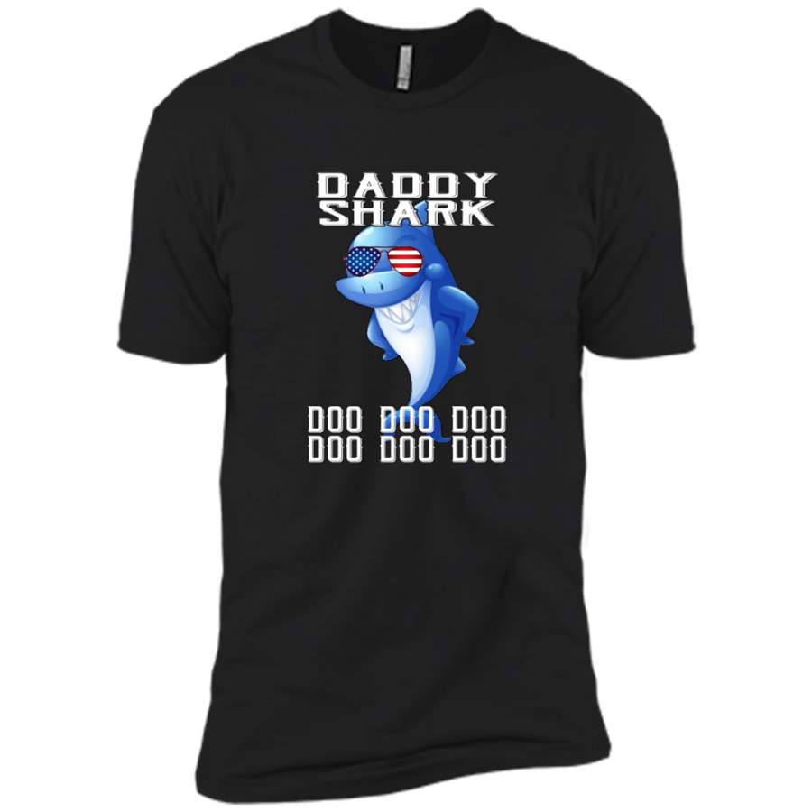 Daddy Shark Doo Doo Doo 5 – Canvas Unisex USA Shirt