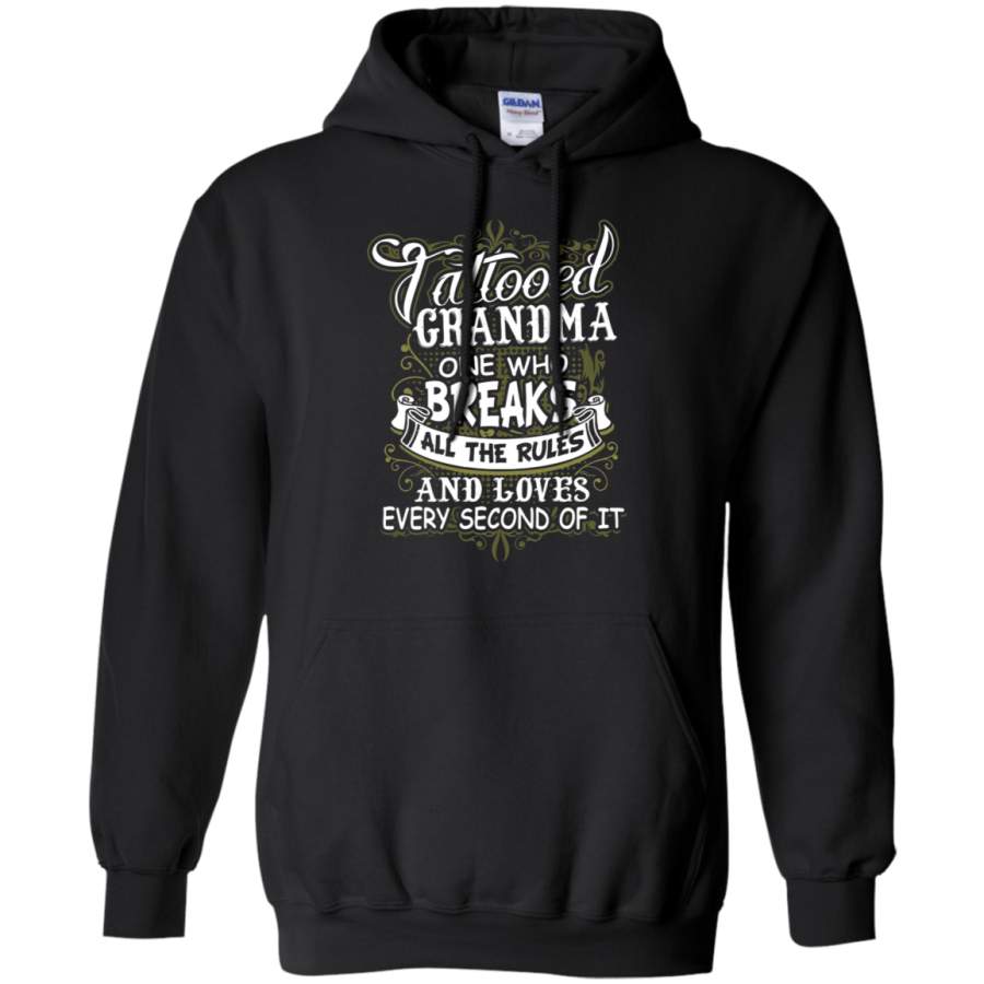 AGR Tattooed Grandma One Who Breaks All The Rules And Loves Hoodie