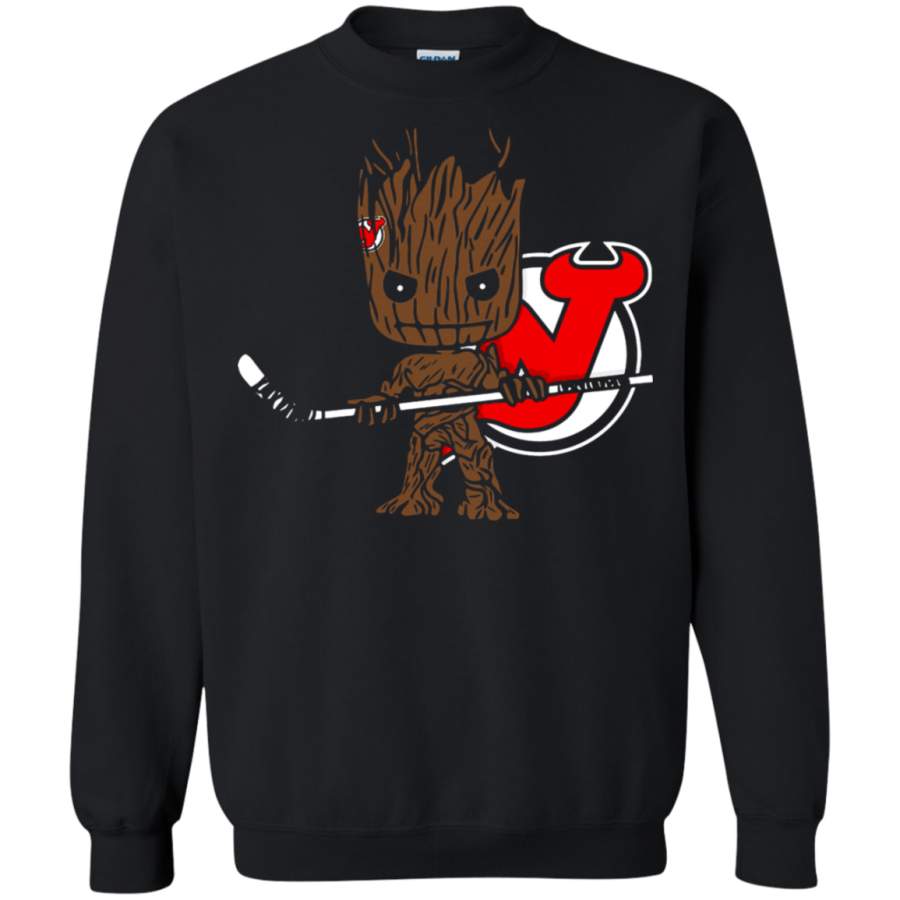 AGR Groot I Am Ice Hockey Player Team New Jersey Devils Sweatshirt